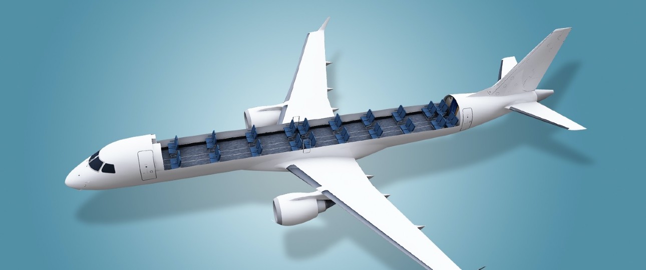 Fast keine Sitze: Lösung für mehr Frachtkapazität von Embraer.