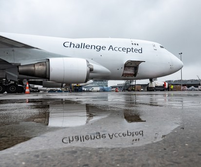 Eine Boeing 747: Seit einigen Wochen fliegt Challenge Airlines mit ihrer neuen Lackierung auf der Boeing 747.