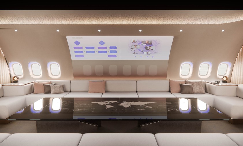 Der neue Social-Bereich in der neuen VIP-Kabine «The BowQ.