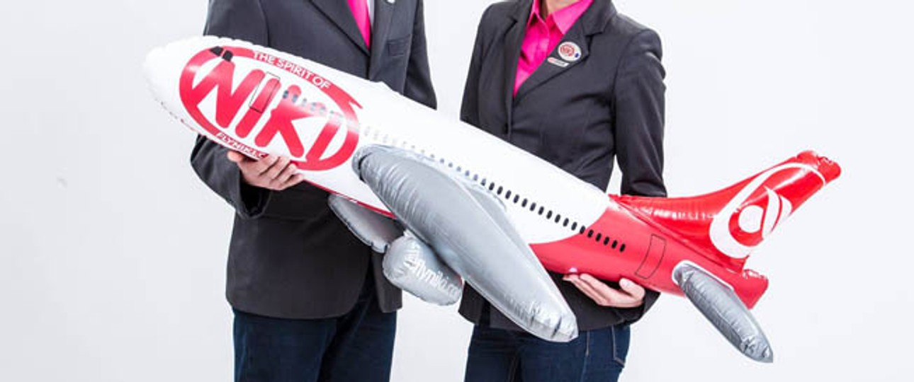 Aufblasbarer Niki-Flieger: Der Betrieb soll im März wieder hochgefahren werden.
