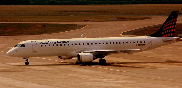 Embraer von Augsburg Airways: Das Ende der Airline ist besiegelt.