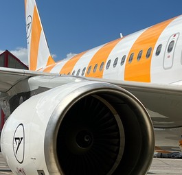 Airbus A320 von Condor: muss vermehrt Zubringerflüge übernehmen.