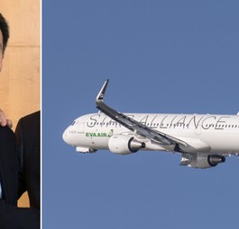 Jeffrey Goh, hier bei seinem Amtsantritt als Star-Alliance-Chef 2017, und ein Airbus-Jet mit einer Bemalung der Allianz: Bald getrennte Wege.