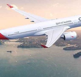A350-1000 ULR in Qantas-Lackierung: Die Flugezge kommen Mitte 2026.