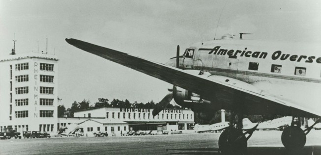 Das amerikanische Militär wollte aus dem Flughafen Frankfurt sein Tor zu Europa machen und half beim Wiederaufbau wesentlich mit.