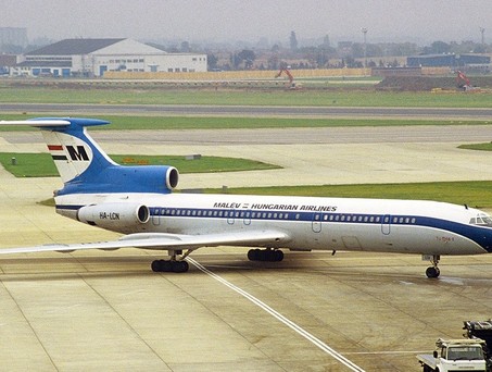 Tupolev Tu-154 von n Malev: Ein Bild aus besseren Zeiten.