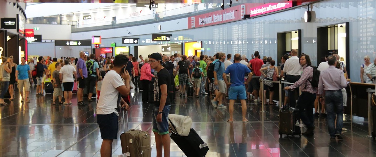 Flughafen Wien: Es wird eng, aber die Katastrophe bleibt wohl aus.