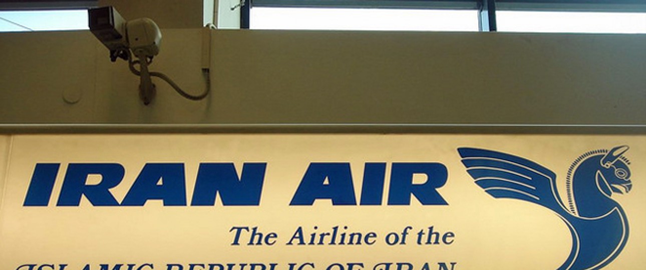 Schild von Iran Air: Mehr Konkurrenz.