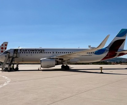 Airbus von Eurowings: Die Lufthansa-Tochter prüft Kurzarbeit für den Winter.