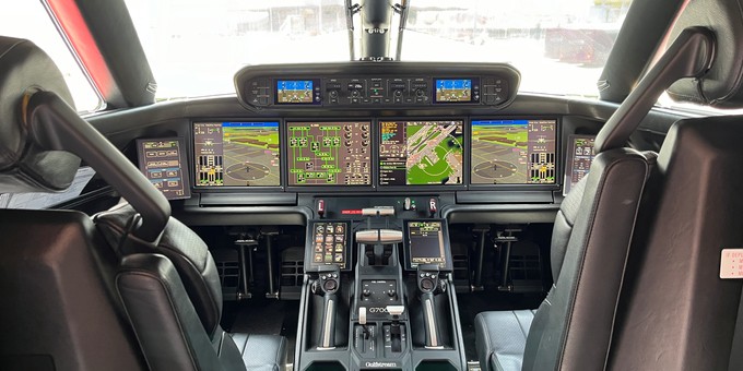 Das Cockpit der G700.