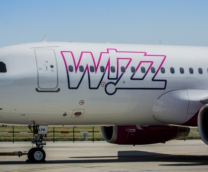 Airbus A320 von Wizz Air: Umgeleitet.