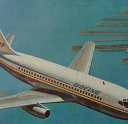 <strong>Das Baby:</strong> Bis zur 737 hatte Boeing nur große Flugzeuge hergestellt. Das 28.7 Meter lange Flugzeug wirkte neben den anderen Modellen 727 (40,6 Meter) und 707 (44,2 Meter) wie ein Zwerg. Daher bekam es den Übernamen Baby-Boeing.