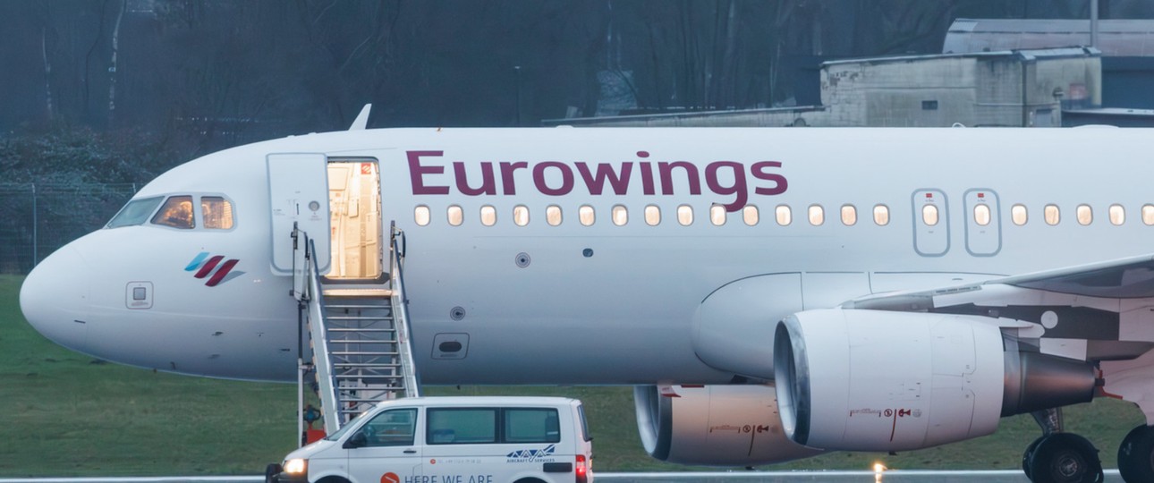 Airbus A320 von Eurowings am Sonntag (18. Februar) ...