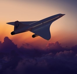 Visualisierung von Booms Jet: Er soll 2,2 Mal so schnell sein wie der Schall.