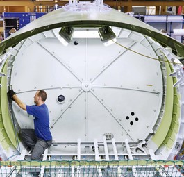 Ruag baut Rumpfsektionen für Airbus' A320-Familie: Rund 30 Prozent Rückgang.