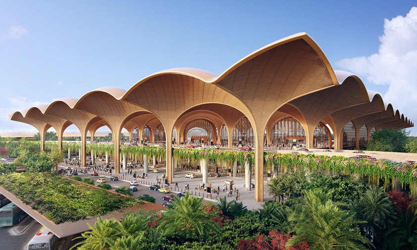 Visualisierung des neuen Airports von Phnom Penh: Der Flughafen ist seit dem 9. September am Netz.