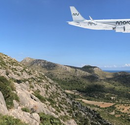 Airbus A320 von Marabu Airlines über Mallorca: Eines der Ziele der neuen Fluglinie.