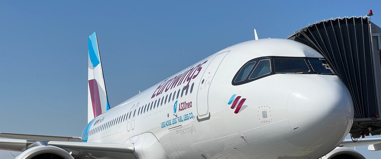 Airbus A320 Neo von Eurowings: Mit dem Flieger geht es nach Dubai.