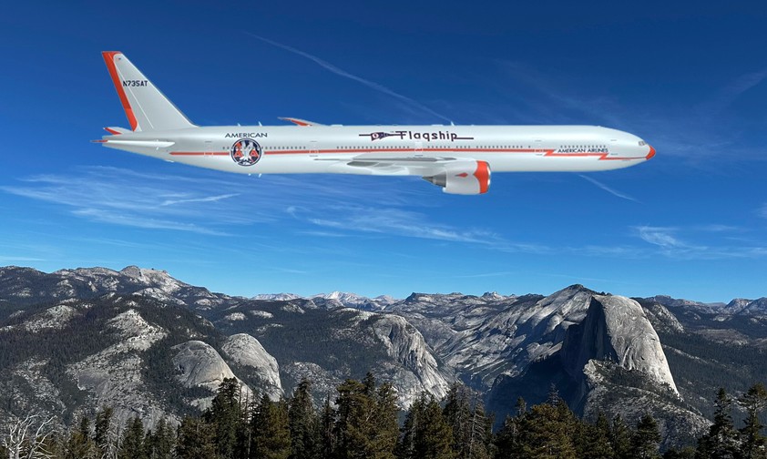 Die Flagship-Lackierung auf der Boeing 777: Ab November live zu sehen.