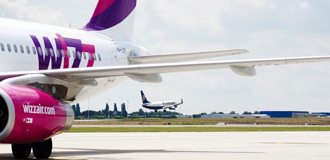 Wizz Air und Ryanair: Hier am Flughafen in Brüssel, bald auch in Frankfurt.