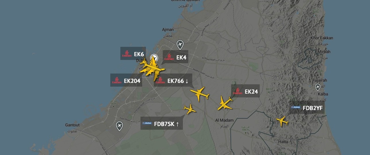 Flughafen Dubai International: Betrieb wieder aufgenommen.