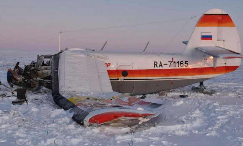 Die verunglückte RA-71165 im Autonomen Kreis der Nenzen: Zwei Insassen überlebten nicht.