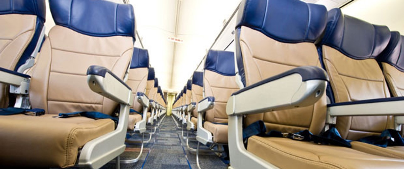 Neue Sitze in blau und beige: Die Evolve-Kabine von Southwest.