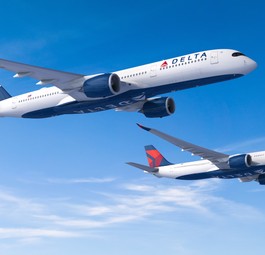 Airbus A350 und Airbus A330 in Delta-Farben: Die Airline will mehr.