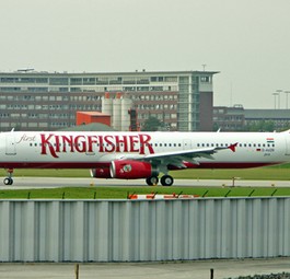 Airbus von Kingfisher: Ein Großteil der Flotte muss am Boden bleiben.