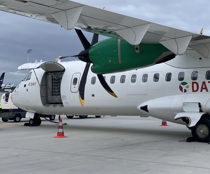 ATR 72 von DAT: Die dänische Fluglinie flog für Skyhub PAD.