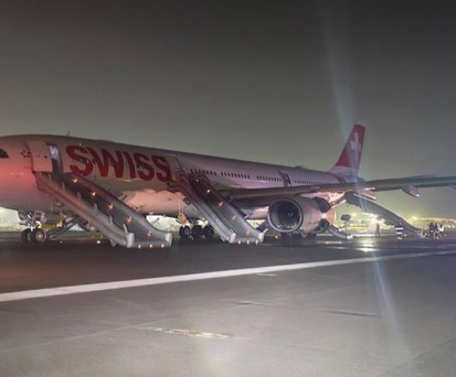 Der Airbus A330 von Swiss nach der Evakuierung in Delhi: Es gibt erste Erkenntnisse.