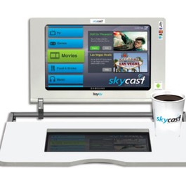 Trayvu von Skycast Solutions. Tisch und Entertainment in einem.