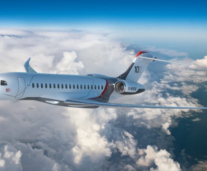 Dassaults neuster Businessjet: Mit der Falcon 10X hat der Flugzeugbauer ein neues Flaggschiff.