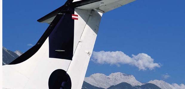 Heckflosse eines Fliegers von Air Alps: Bald neuer Standort.