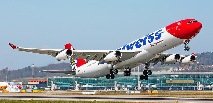 Der Schweizer Ferienflieger Edelweiss setzt auf fünf Airbus A340-300.