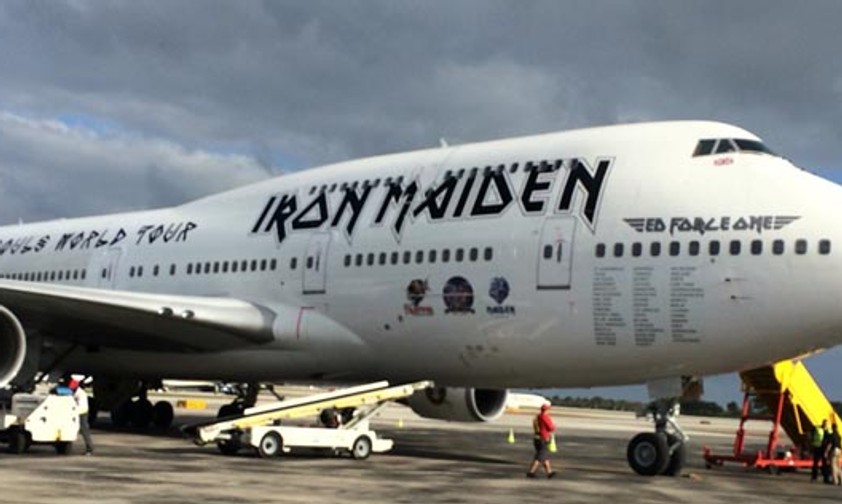 Das ist sie nun, die Boeing 747-400 von Iron Maiden.
