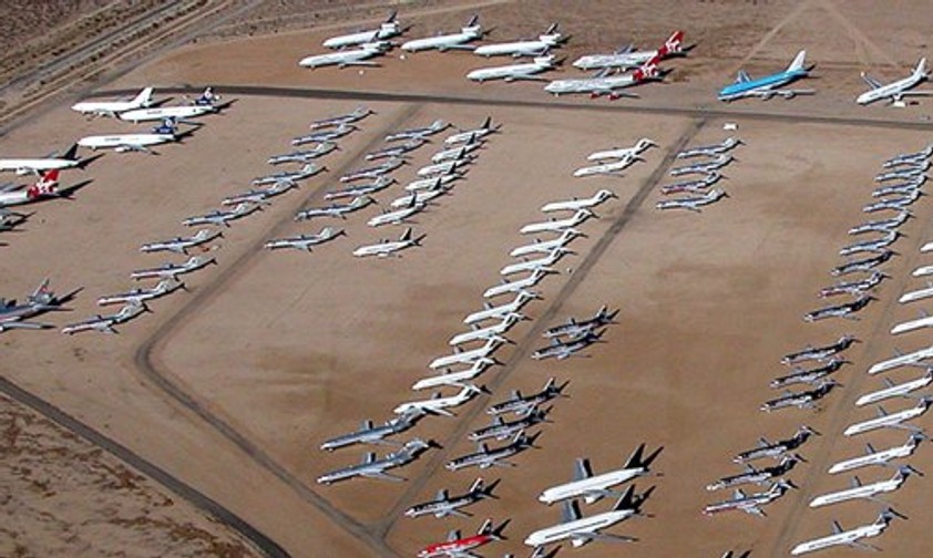 Flugzeugfriedhof: Mit Ersatzteilen lässt sich viel Geld machen.