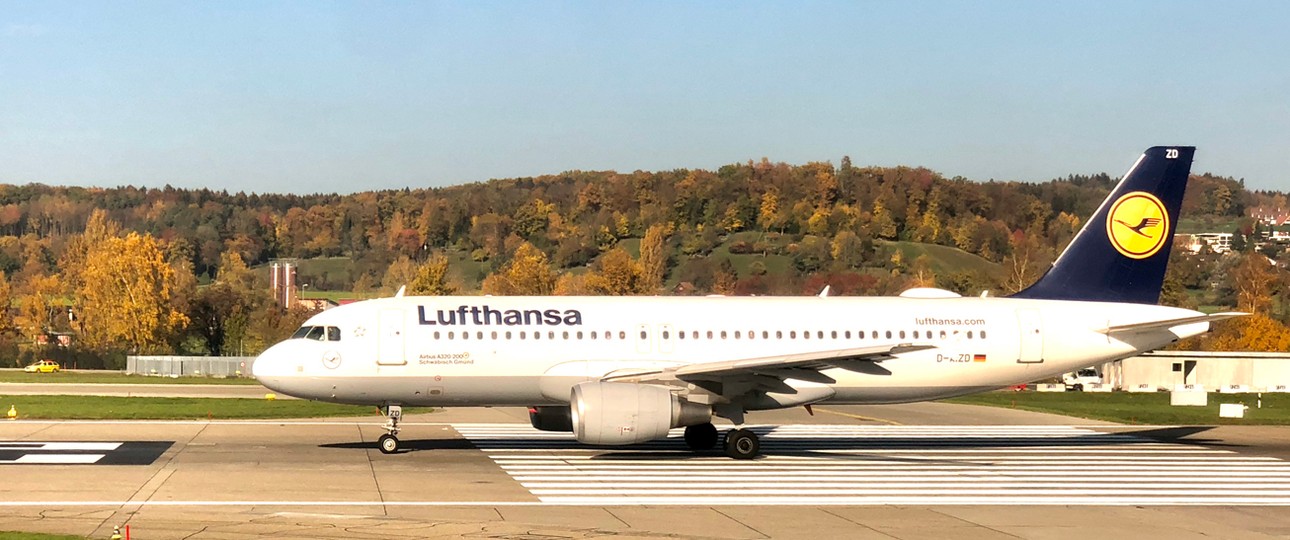 Airbus A320 von Lufthansa; Bei der Wartung hilft künftig Swiss Aviation Software.