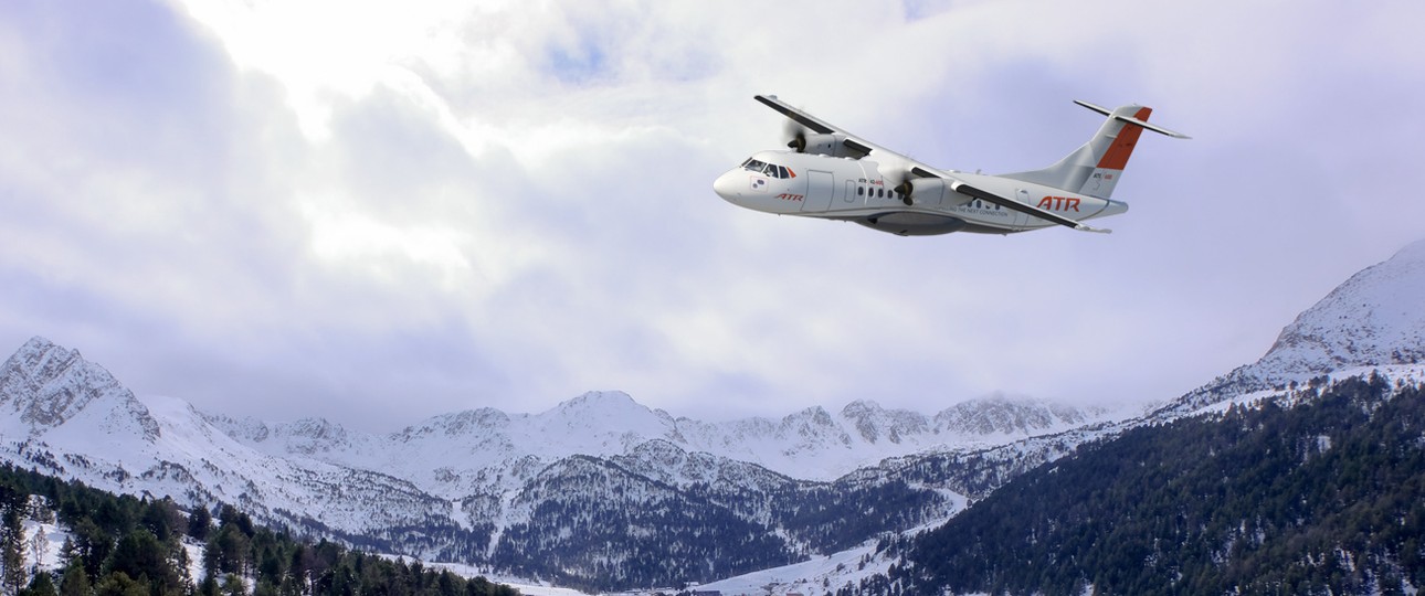 ATR über Andorra: Das Fürstentum lebt vom Tourismus.