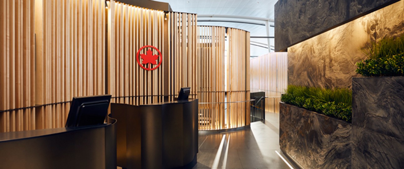 Treten Sie ein: die neue Air-Canada-Lounge im Flughafen Toronto-Pearson, entworfen vom Architekten- und Design-Büro Heekyung Duquette.