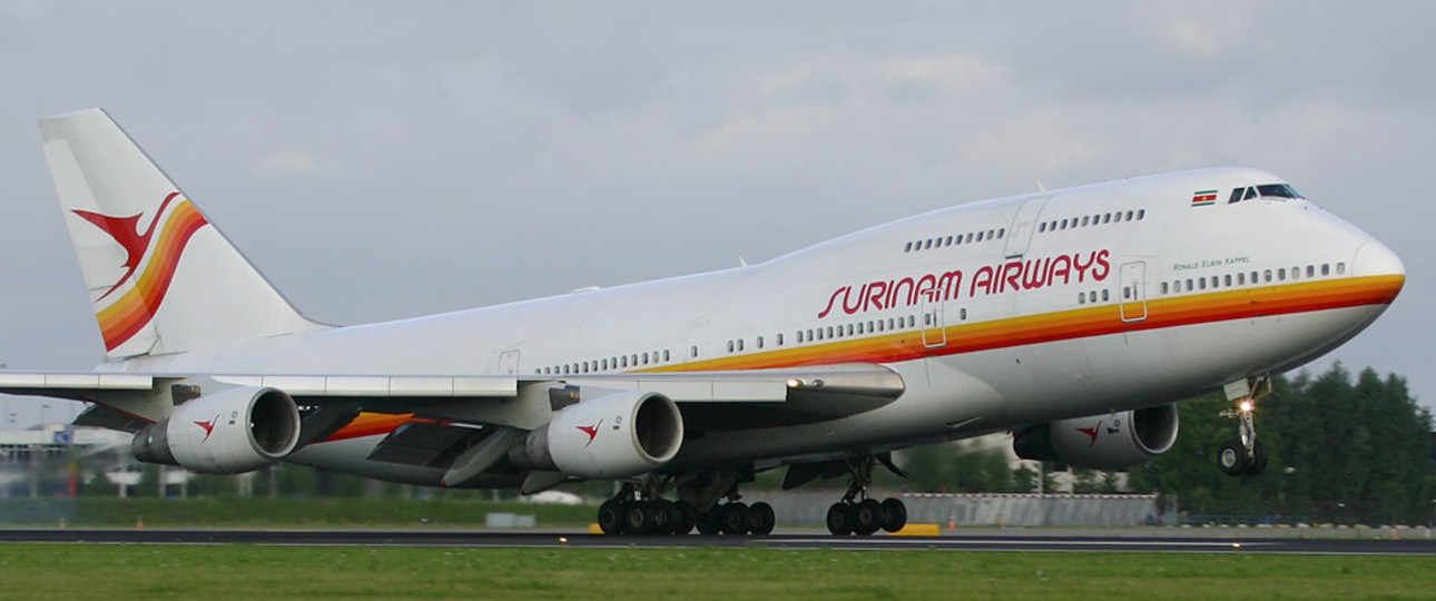 Boeing 747 von Surinam Airways im Jahr 2005: Einst große Jets, aktuell gar keine mehr.