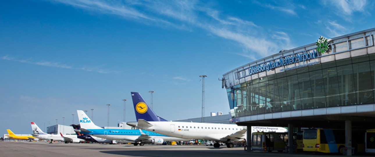 Flugzeuge am Airport Göteborg: Für die Fluglinien wird es teurer in Schweden.