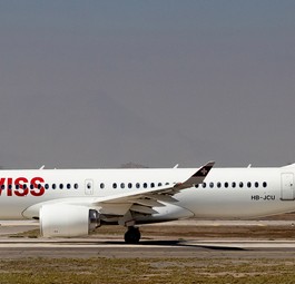Airbus A220-300 mit dem Kennzeichen HB-JCU: Bei Swiss muss nur der jüngste A220 zum Check.