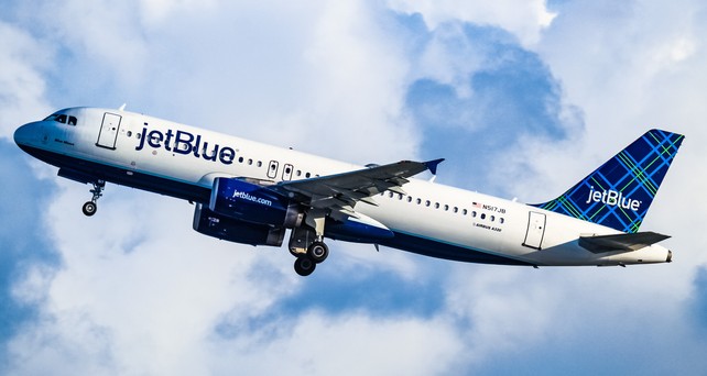 Airbus A320 von Jetblue: Heikles Zusammentrefffen vor Venezuela.