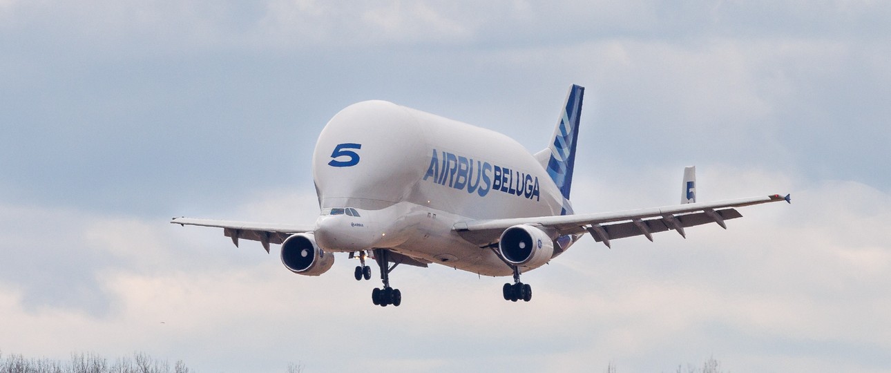 Nummer 5: Er ist mit 25 Jahren der jüngste Airbus Beluga ST - und nun zum letzten Mal im Einsatz.