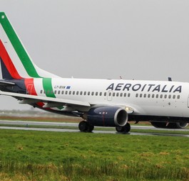 Boeing 737-700 von Aeroitalia: So sieht die neue Lackierung der Fluglinie aus.