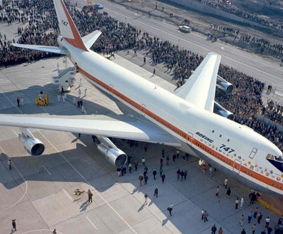 Boeing 747: Erst ab 1970 im Passagiereinsatz.