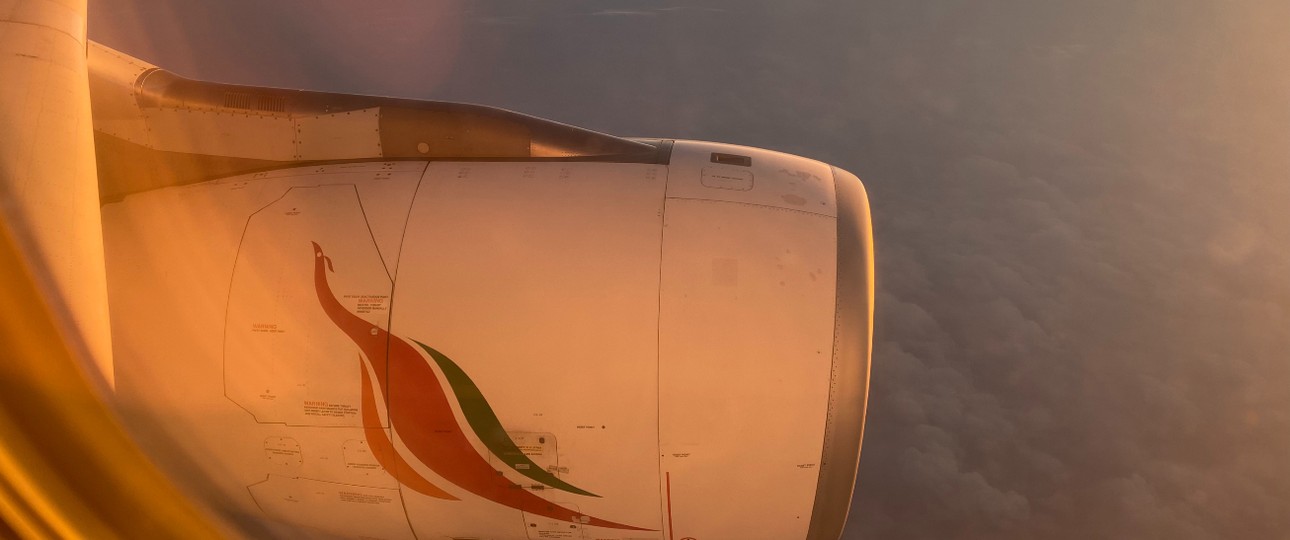 Blick auf einem Airbus A330 von Sri Lankan: Solch ein Jets war im Einsatz.