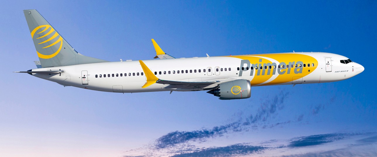 Boeing 737 Max von Primera Air: Bald zwischen Frankfurt und Nordamerika unterwegs.