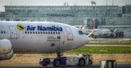 A340 von Air Namibia in Frankfurt: Die Airline hat finanzielle Probleme.